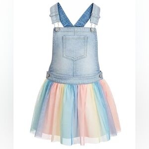 Toddler Girls Rainbow Tutu Skirtall (4T)